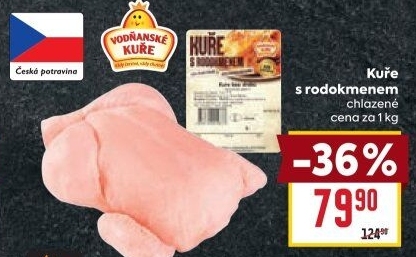 Kuře s rodokmenem Vodňanské kuře