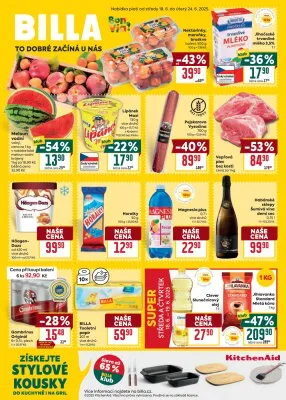 akční leták BILLA 18.6.2025-24.6.2025