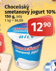 Bílý jogurt smetanový Choceňský
