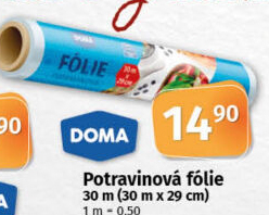 Fólie potravinová Doma