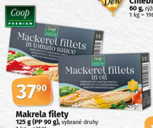 Makrela filety Coop Premium