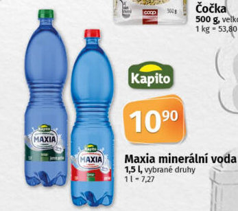 Minerální voda Maxia Kapito