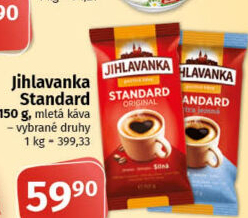 Mletá káva Standard Jihlavanka