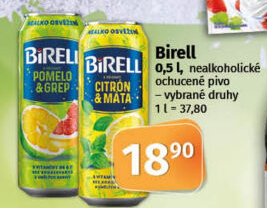 Nealkoholické pivo ochucené Birell