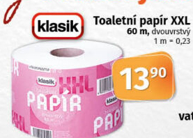 Toaletní papír 2vrstvý XXL Coop Klasik