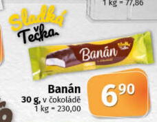 Tyčinka Banány v čokoládě Sladká tečka