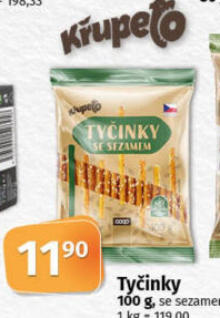 Tyčinky Křupeto Coop