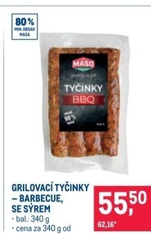 Grilovací tyčinky Maso Příbram