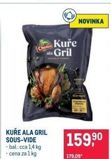 Kuře a la gril Sous-Vide Beskydské uzeniny Chodura