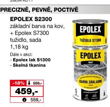 Barva na kov Epolex + tužidlo Epolex
