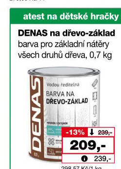 Barva nadřevo základní Denas