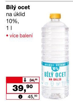 Bílý ocet na úklid 10% Beohemija
