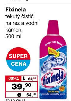 Čistič na rez a vodní kámen Fixinela