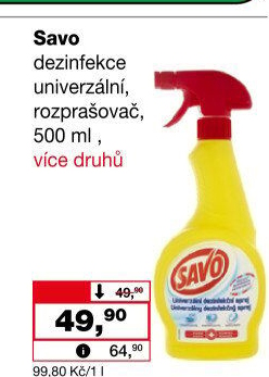 Čistič univerzální ve spreji Savo