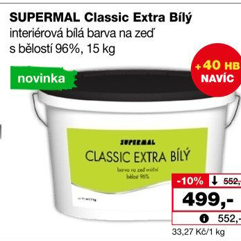 Interiérová barva Classic Extra Supermal