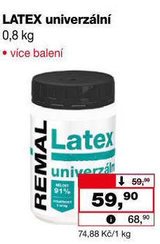 Latexový nátěr univerzální Barvy a laky Hostivař