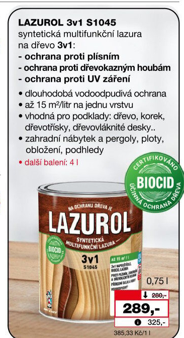 Lazura 3v1 Lazurol