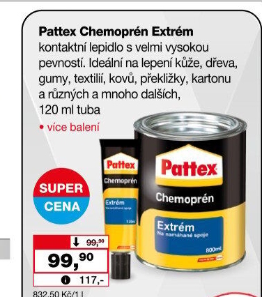 Lepidlo Chemoprén Extrém Pattex