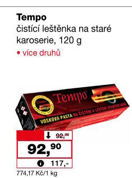 Leštěnka na auto Tempo