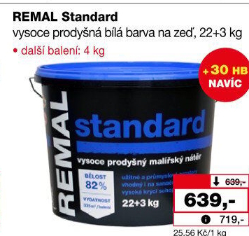 Malířská barva Remal Standard