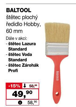 Plochý malířský štětec Baltool