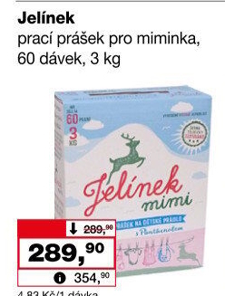 Prací prášek mýdlový Jelínek mimi Jelen