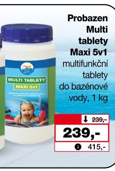Přípravek do bazénu Multi tablety maxi 5v1 Probazen