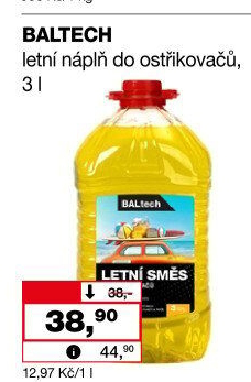 Směs do ostřikovačů letní Baltech