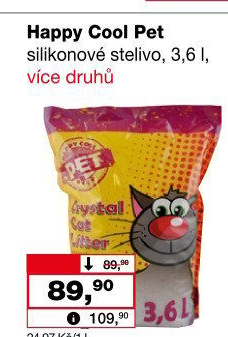 Stelivo pro kočky silikátové Happy Cool Pet