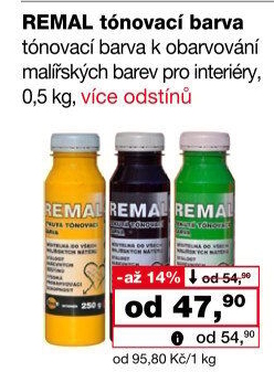 Tónovací barva Remal