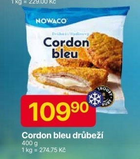 Cordon Bleu mražený Nowaco