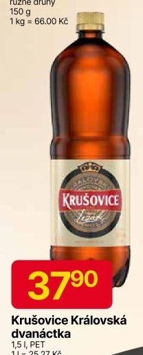 Pivo světlý ležák Královský 12° Krušovice