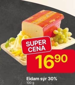 Sýr Eidam 30% Zlatý sýr Milkpol