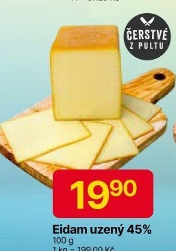 Sýr Eidam uzený 45%
