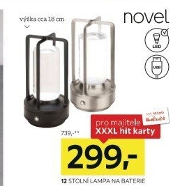 STOLNÍ LAMPA NA BATERIE