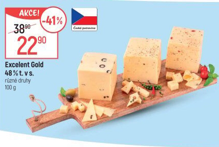 Sýr Excelent Gold 48%