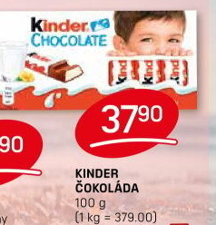 Čokoládky Kinder