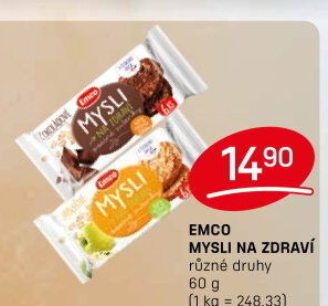 Ovesné sušenky Mysli na zdraví Emco