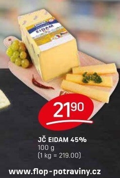 Sýr Eidam Jihočeský 45% Madeta