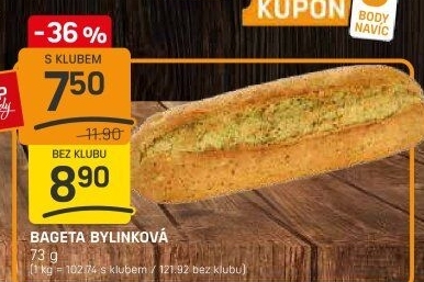 Bageta bylinková