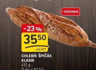 Chlebík Špičák klasik