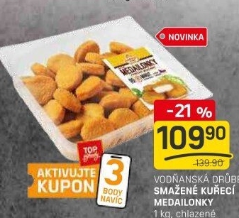 Kuřecí medailonky smaženéVodňanské kuře