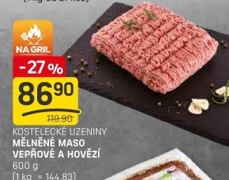 Mleté maso mix Kostelecké uzeniny