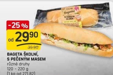 Obložená bageta