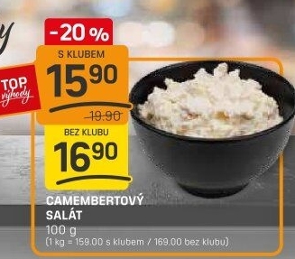 Salát camembert