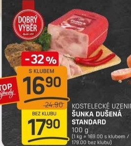 Šunka dušená standard Dobrý Výběr