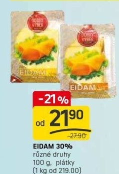 Sýr Eidam 30% Dobrý Výběr