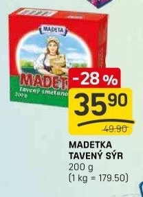 Sýr tavený smetanový Madetka
