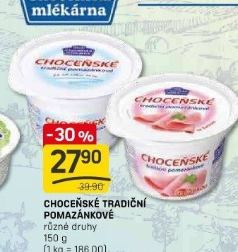 Tradiční pomazánkové Choceňské