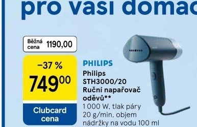 Ruční napařovač oděvů Philips STH3000/20